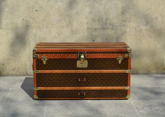 Antique Louis Vuitton suitcase trunk. Available Wednesday evening at 8pm in  our online store. Www.ShopSBH.com #louisvuitton…