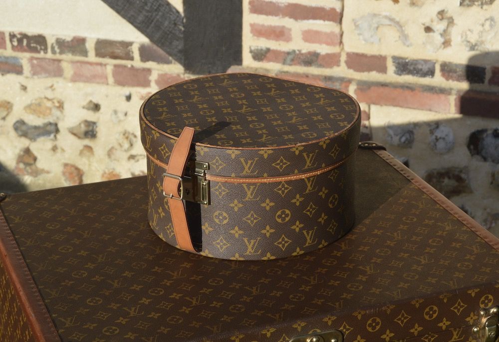Louis Vuitton X French Company Monogram Wig Case Round Hat  Etsy