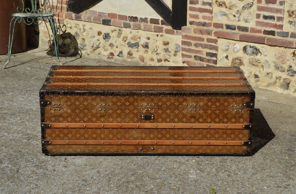 Past auction: Large Louis Vuitton monogrammed steamer trunk early