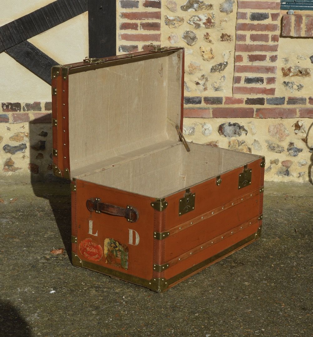 Leather Suitcase HJ Cave Luggage Osilite Trunk Large 