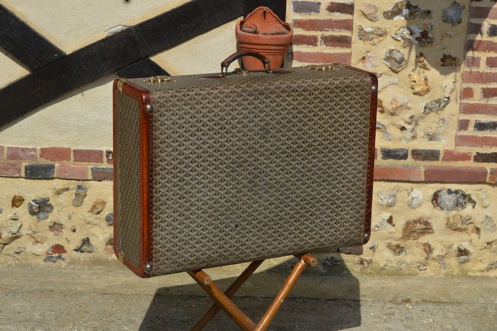 Vintage Goyard suitcase - Pinth Vintage Luggage