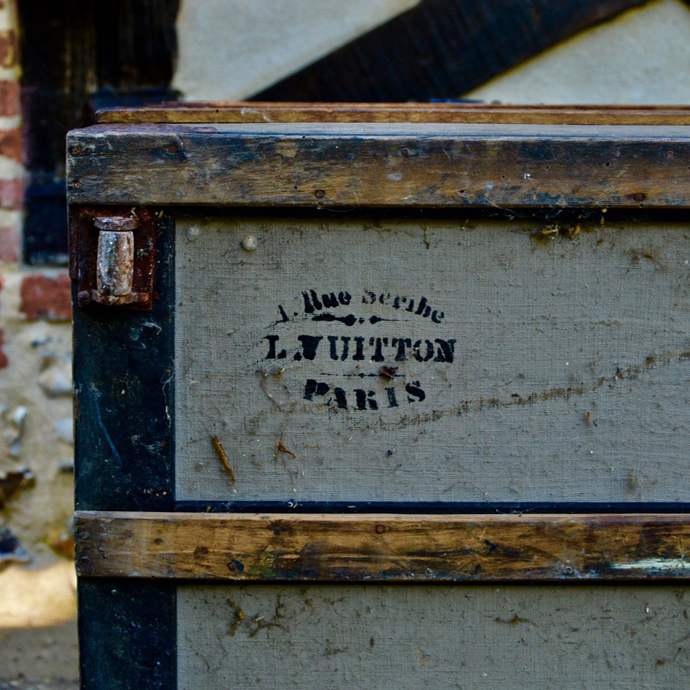 1870s Louis Vuitton Gris Trianon Steamer Trunk