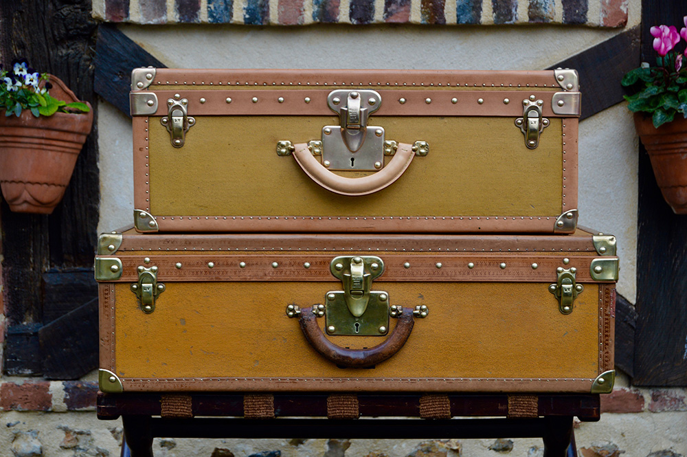 2 Excelski car trunk in Vuittonite canvas and leather, 1923 - Fort