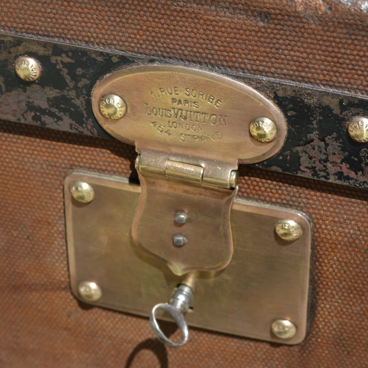 Pair of Louis Vuitton Steamer Trunk Locks